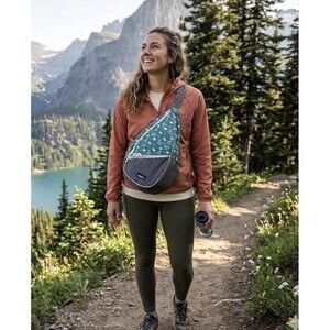 KAVU Paxton Pack Rope Sling Bag Camp Life Pattern